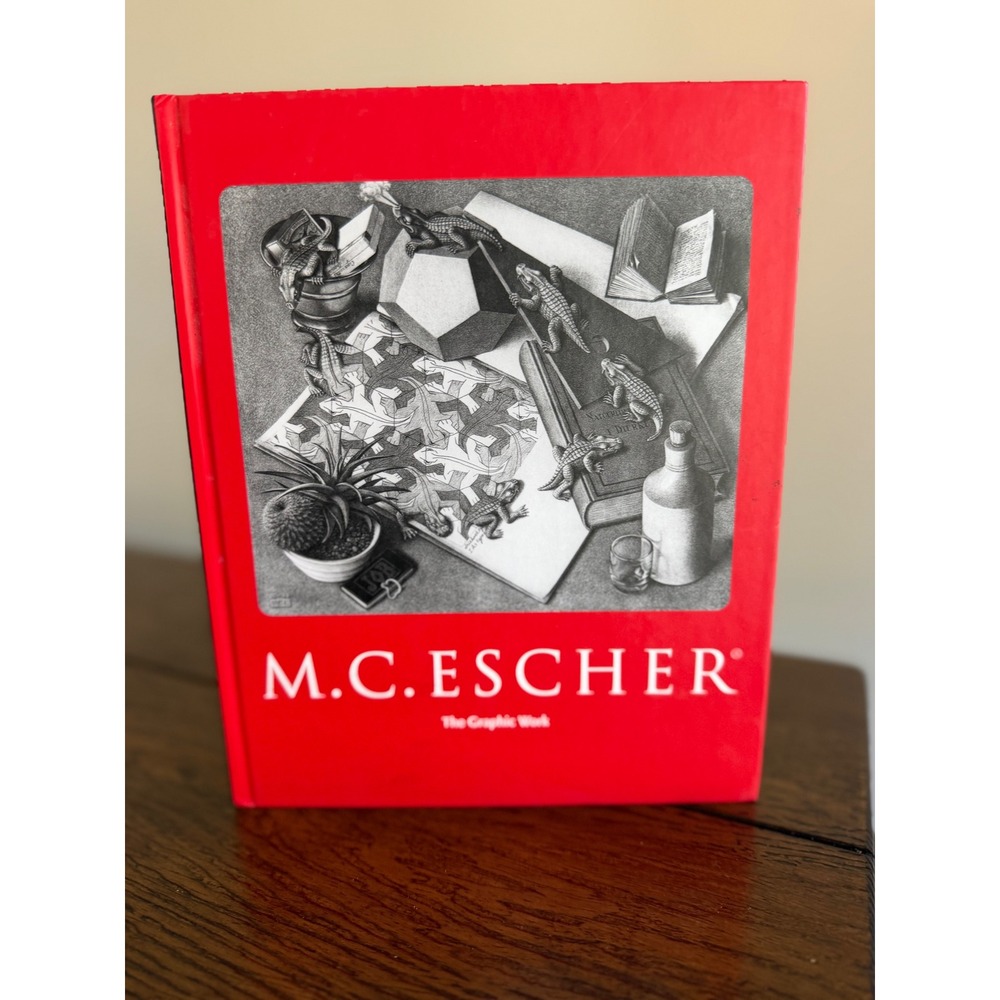 M.C. Escher The Graphic Work Book Red Excellent Hardcover Art Barnes & Noble